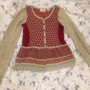 A wool baby doll cardigan.